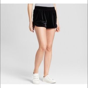 Mossimo supply co. Black velvet shorts